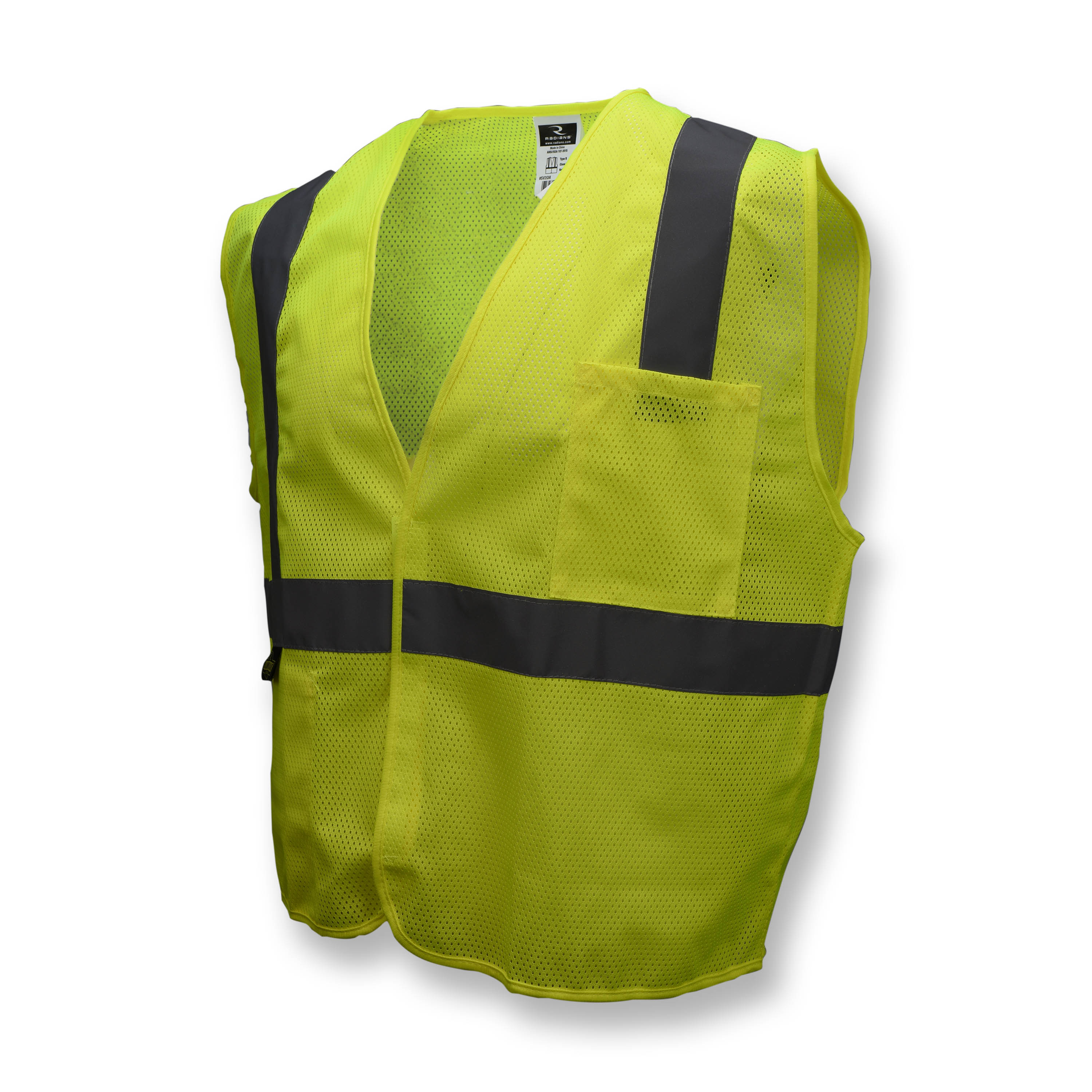SV2 Economy Type R Class 2 Mesh Safety Vest - Green - Size 2X - Safety Vests